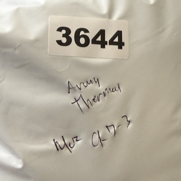 True Vintage 1940/50s Tan Earth Tone Stenciled Long Sleeve Military Thermal Sz M - Picture 9 of 9